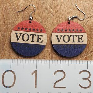 NEW! VOTE Earrings Womens Earrings Girls Earrings Election Kamala Donald Trump
